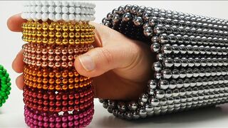 Magnet Satisfaction, How to make a Cylinder with Magnetic Balls | Magnetic Games