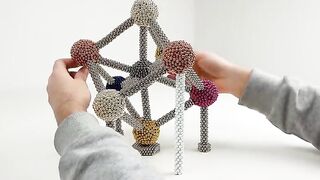The Atomium Made of Magnetic Balls | Magnetic Games