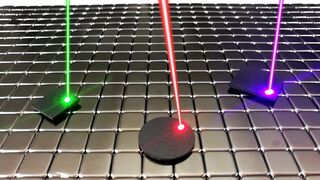 Laser Motion Control of Levitating Graphite | Magnetic Games