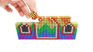 DIY - Build Winter Fair with Merry-Go-Round and Rainbow Fountain From Magnetic Balls (Satisfying)
