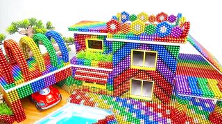 DIY Satisfying Magnet Balls - Build Creative Villa Has Swimming Pool For Hamster With Magnetic Balls