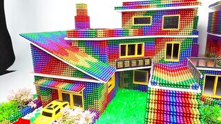 DIY Satisfying Magnet Balls ❤️ Build Mansion Has Garage, Garden, Swimming Pool With Magnetic Balls