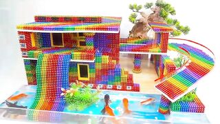 DIY - Build Modern Mansion Has Inflatable Slide For Hamster With Magnetic Balls (Satisfying)