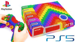 DIY - Build Amazing PS5 Playstation Game Console And Controller From Magnetic Balls (Satisfying)