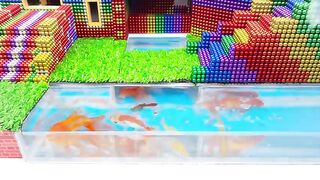 DIY - Build Miniature House Has Swimming Pool For Lovely Hamster With Magnetic Balls (Satisfying)