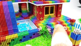 DIY -Build Luxury House Has Swimming Pool Slide For Cute Cat Kitten With Magnetic Balls (Satisfying)
