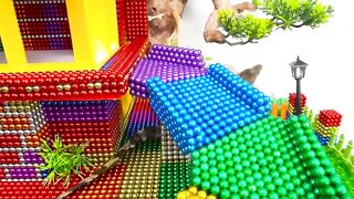 DIY - Build Creative Modern Mansion Has Swimming Pool Slide For Pet With Magnetic Balls (Satisfying)