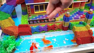 DIY - Build Luxury Villa House Has Slide, Fish Pool For Hamster With Magnetic Balls (Satisfying)
