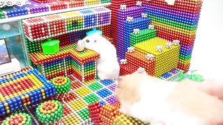DIY - Build Amazing Dollhouse Has Furniture, Fish Pool For Hamster With Magnetic Balls (Satisfying)
