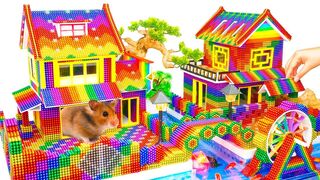 DIY - Build Amazing Aquarium Villa House For Lovely Hamster With Magnetic Balls (Satisfying)