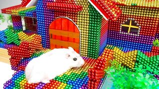 DIY - Build Most Beautiful House Has Pool For Hamster And Fish With Magnetic Balls (Satisfying)