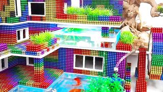 DIY - Build Mega Villa House Has Waterwheel And Pool For Hamster With Magnetic Balls (Satisfying)
