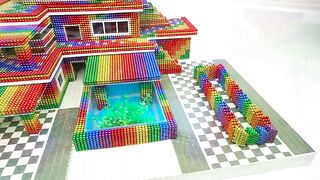 DIY - Build Mega Villa House Has Garden, Swimming Pool For Hamster With Magnetic Balls (Satisfying)