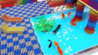 DIY - Build Miniature Mega Mansion Has Swimming Pool For Hamster With Magnetic Balls (Satisfying)