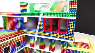 DIY - Build Mega Mansion Has Waterfall Pool For Turtle And Hamster With Magnetic Balls (Satisfying)