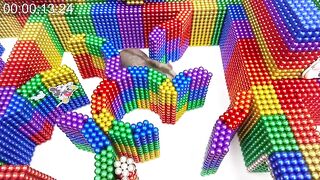 DIY - Build Amazing Mickey Maze For Hamster Pet From Magnetic Balls (Satisfying) - Magnet Balls