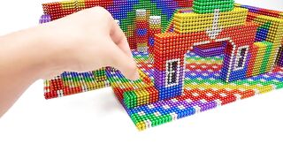 DIY - Build Fortnite Train Station House For Hamster From Magnetic Balls (Satisfying) - Magnet Balls