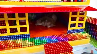DIY - Build Creative Villa House Has Pool For Hamster With Magnetic Balls (Satisfying)- Magnet Balls