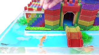 DIY - Build Puppy Castle Fish Pond For Hamster From Magnetic Balls (Satisfying) - Magnet Balls