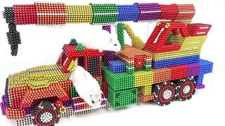 DIY - How To Make Crane Truck For Hamster Pet From Magnetic Balls (Satisfying) - Magnet Balls
