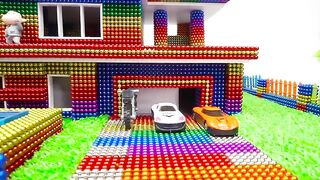 DIY - Build Modern Mansion, Garden And Swimming Pool From Magnetic Balls (Satisfying) - Magnet Balls
