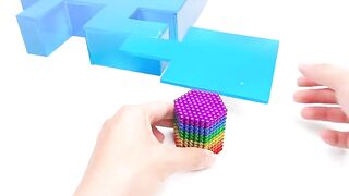 DIY - How To Make Japanese Mansion Diorama Aquarium From Magnetic Balls (Satisfying) - Magnet Balls