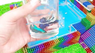 DIY - Build Awesome Face Shaped Mansion Turtle Tank From Magnetic Balls (Satisfying) - Magnet Balls