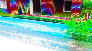 DIY - Build Modern Mansion Swimming Pool For Hamster From Magnetic Balls (Satisfying) - Magnet Balls