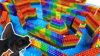DIY - Build Amazing Maze Labyrinth For Fish Aquarium With Magnetic Balls (Satisfying) - Magnet Balls