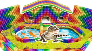 Build Underground House Swimming Pool For Crocodile With Magnetic Balls (Satisfying) - Magnet Balls