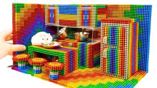 Most Creative - Build Miniature Kitchen Dollhouse With Magnetic Balls (Satisfying) - Magnet Balls
