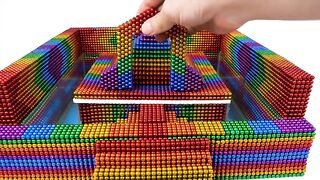 DIY - Build Fish Pond Around Egypt Pyramid Temple With Magnetic Balls (Satisfying) - Magnet Balls