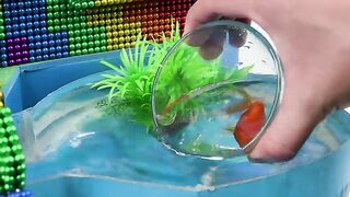DIY - Build Puppy Castle Mud Dog House Fish Pond With Magnetic Balls (Satisfying) - Magnet Balls