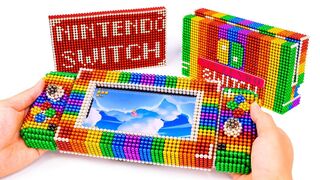DIY - Build Nintendo Switch Game Console Model With Magnetic Balls (Satisfying) - Magnet Balls