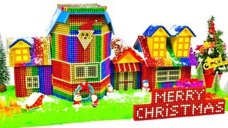 DIY - Build Amazing Santa House Merry Christmas With Magnetic Balls (Satisfying) - Magnet Balls