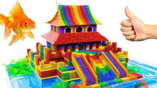 DIY - Build The Forbidden City Of China With Magnetic Balls (Satisfying) - Magnet Balls