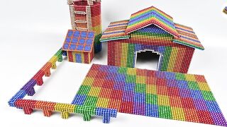 Most Creative - Build Hamster House Farm Village With Magnetic Balls (Satisfying) - Magnet Balls
