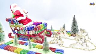 Most Creative - Build Christmas Santa Claus Reindeer With Magnetic Balls (Satisfying) - Magnet Balls