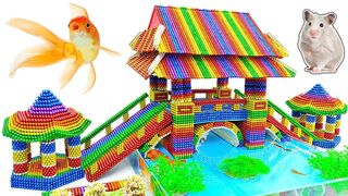 DIY - Build Chinese Ancient Bridge Aquarium With Magnetic Balls (Satisfying) - Magnet Balls