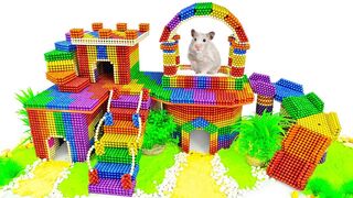 ASMR - Build Great Hamster House Playground With Magnetic Balls (Satisfying) - Magnet Balls