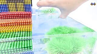 DIY - Build Amazing Aquarium Mansion Swimming Pool With Magnetic Balls (Satisyfing) - Magnet Balls