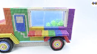 DIY - Build Hot Dog Shop Truck Aquarium With Magnetic Balls (Satisfying) - Magnet Balls
