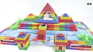 Most Creative - Build Pyramid Fish Tank Aquarium With Magnetic Balls (Satisfying) - Magnet Balls