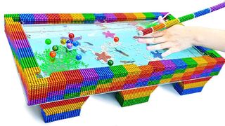 DIY - Build Awesome Snooker Table Aquarium With Magnetic Balls (Satisfying) - Magnet Balls