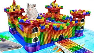 DIY - Build Amazing Aquarium Shark Tank Hamster Castle With Magnetic Balls (Satisfying)-Magnet Balls
