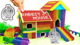 DIY - Build Amazing Bunny Rabbit House With Magnetic Balls (Satisfying) - Magnet Balls