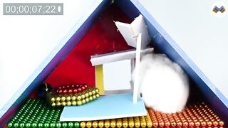 DIY - Build Amazing Pyramid Maze For Hamster Pet With Magnetic Balls (Satisfying) - Magnet Balls