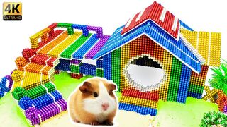 DIY - Build Guinea Pig House (Hamster Pet) With Magnetic Balls (Satisfying) - Magnet Balls