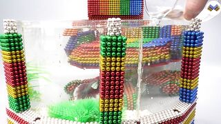 DIY - Build Betta Fish Aquarium Desktop Table With Magnetic Balls (Satisfying) - Magnet Balls