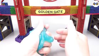 DIY - Build San Francisco Golden Gate Bridge With Magnetic Balls (Satisfying) - Magnet Balls